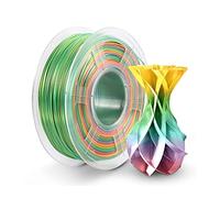 Imprimante à jet d'encre portable Filament arc-en-ciel en soie 3D créatif 1.75mm 1kg imprimante 3D brillant 2 couleurs filament PLA en soie Texture en soie matériel 3D pour Code Date Logo Étiquette