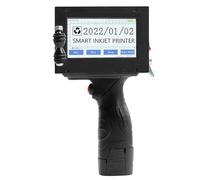 Imprimante à jet d'encre portable, imprimante à code de date avec pulvérisation réglable de 4 à 12,7 mm, encre à séchage rapide instantanée, pour utilisation industrielle