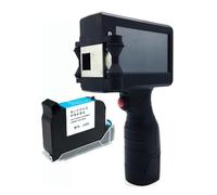 Imprimante à Jet d'encre Portable, Imprimante à jet d'encre portable 1/2 pouces Machine d'impression d'étiquettes de codeur tactile avec imprimante USB QR/code à barres/Logo 12.7mm ,pour Date Code à b