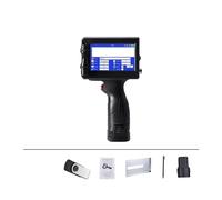 Imprimante à Jet d'encre Portable, Imprimante à jet d'encre portable 12.7mm, imprimante d'étiquettes de Date d'expiration de Logo de numéro de Date de Code de lot de barre QR, Portable en 24 langues ,