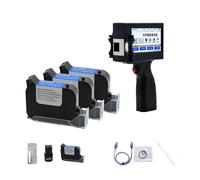 Imprimante à Jet d'encre Portable, Imprimante à jet d'encre portative à écran tactile intelligent de 12,75 mm Numéro de lot QR Code Logo Petite imprimante portable ,pour Date Code à barres Numéro de l