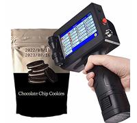 Imprimante à jet d'encre portable, imprimante portable avec écran tactile de 4,3 pouces Machine de codage à jet d'encre à séchage rapide pour date d'expiration, code-barres, code QR, logo, numéro de