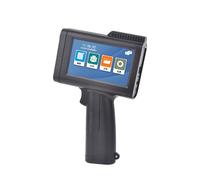 Imprimante à jet d'encre portable, machine de codage de date avec écran tactile de 4,3", prise en charge d'entrée 14 langues, commutateur de 20 langues, impression haute définition, police réglable