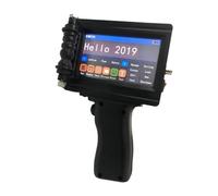 Imprimante à jet d'encre portable, petite taille, for bouteilles, sacs en papier, emballages, date d'expiration, logo de marque, machine d'impression ,pour l'étiquette de date de texte(Black INK)