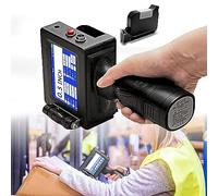 Imprimante à jet d'encre portable portable pour date d'expiration, code-barres, code QR - Machine de codage haute définition avec écran tactile pour logo, numéro de série de lot