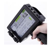 Imprimante à jet d'encre portable pour toutes les surfaces Imprimante à jet d'encre portable, codeur à jet de code-barres QR numéro de lot, séchage rapide permanent portable(German with 1 ink)