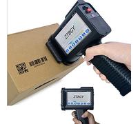 Imprimante à jet d'encre portative avec écran LED de 10,9 cm, hauteur de 0,07 à 1,3 cm, pour étiquettes, logo, codes-barres, graphique, date, code variable, etc