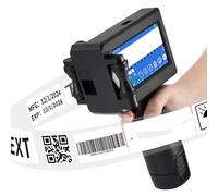 Imprimante à jet d'encre portative, imprimante à jet d'encre intelligente portable, avec écran tactile LED de 4,3 pouces, hauteur d'impression de 1,2 à 12 mm, adaptée à la production de codes-barres