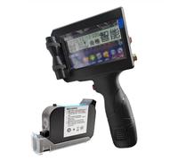 Imprimante à jet d'encre portative intelligente, écran tactile de 4,3 pouces/haute résolution de 600 Dpi, adaptée aux cartons, aux emballages alimentaires et aux bouteilles de boissons,Yellow