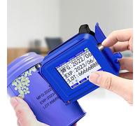 Imprimante à jet d'encre thermique portative, petite imprimante à jet d'encre pour tous les matériaux, y compris les cartouches à séchage rapide, marqueur portable pour date et heure Code à barres