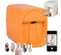 Imprimante à Ongles 3D Automatique Intelligente, Compatible Wi-FI/DIY/USB, pour Salon de manucure à Domicile, Orange.