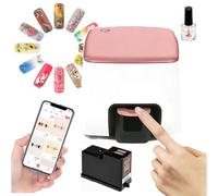 Imprimante à ongles 3D intelligente, haute résolution 4800 DPI, contrôlée par application, détection intelligente de la forme des ongles, for manucures personnalisées