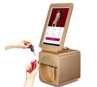 Imprimante à ongles 3D intelligente Robot numérique mobile Nail Art Stamping Printer avec écran tactile 10.1 Imprimante à ongles 3D Support WiFi/DIY, pour studio de manucure/manucure/imprimante gold