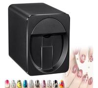 Imprimante à Ongles Automatique Intelligente 3D, imprimante 3D Nail Art, imprimante numérique Portable pour Nail Art, avec écran Tactile, pour Studio de manucure(Black)