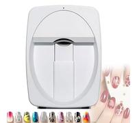 Imprimante à Ongles Automatique Intelligente 3D, imprimante 3D Nail Art, imprimante numérique Portable pour Nail Art, avec écran Tactile, pour Studio de manucure(White)