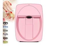Imprimante à Ongles Automatique Intelligente 3D Nail Art, Automatique imprimante for Nail Art, Machine D'Impression D'Ongle Pour Salon De Manucure à Usage Domestique(Pink)