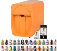 Imprimante à Ongles Automatique Intelligente 3D, Prise en Charge WiFi/DIY, Reconnaissance AI du Visage De L’ongle, Imprimante à Ongles Mobile Numérique DIY, Imprimante, Orange