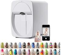 Imprimante à Ongles, Imprimante d'art D'Ongle 3D, Prise en Charge du WiFi/bricol(White)