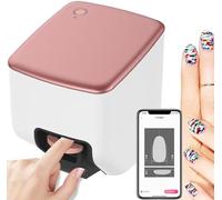 Imprimante à Ongles,Mini Machine De Peinture à Ongles éLectrique,Reconnaissance automatique de la forme des ongles, dessin rapide en 10 secondes,4800 dpi,Pour salon de manucure