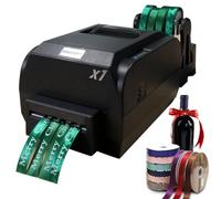 Imprimante à ruban satiné Imprimante à ruban numérique à 4 rangées 200 dpi 150 mm/s Imprimante d'étiquettes Machine d'impression d'estampage de feuille, largeur 12-20 mm, prend en charge plus de 50 la