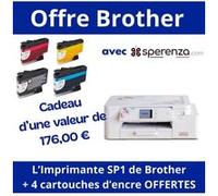 Imprimante à Sublimation Brother SP1 - Créez des Projets Personnalisés avec Facilité - Garantie 2 ans - Brother(...) - Blanc Blanc G