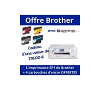 Imprimante à Sublimation SP1 - Créez des Projets Personnalisés avec Facilité - Garantie 2 ans - Brother(...) - Blanc