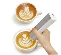 Imprimante Alimentaire Bluetooth For Gâteaux Et Biscuits, Cartouche D'encre À Utilisation 7 000 Fois Compatible Avec Café Bière Cocktails Et Macarons(Brown)