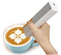 Imprimante Alimentaire Pour Gâteaux Imprimante Alimentaire Pour Gâteaux Biscuits Cartouche D'encre Réutilisable Jusqu'à 7000 Fois Pour Café Bière Cocktails Macarons Biscuits Bluetooth(Black)