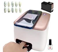 Imprimante automatique de Nail Art avec cartouches, 4800 DPI, impressions en 10 secondes, détection précise des bords, for des designs professionnels à la maison