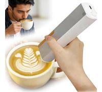 Imprimante Comestible For Gâteaux Et Biscuits Stylo D'impression Alimentaire Portable Portable Compact For Café Bière Cocktails Macarons Biscuits Bluetooth For Maison Petits Magasins(Brown)