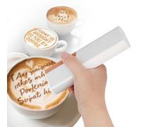 Imprimante Comestible For Gâteaux Et Biscuits Stylo D'impression Alimentaire Portable Portable Et Compact For Café Bière Cocktails Macarons Biscuits Bluetooth Maison Petits Magasins(Red)