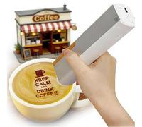 Imprimante comestible for gâteaux, imprimante comestible for gâteaux et biscuits, cartouche d'encre pouvant être utilisée 7 000 fois for café bière cocktails macarons biscuits Bluetooth(Brown*2)