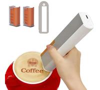 Imprimante comestible portable pour des motifs personnalisés sur cookies, macarons et articles de boulangerie, idéale pour les cafés et l'utilisation commerciale