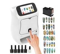 Imprimante d’Ongles DIY avec Contrôle via Application & Écran Tactile, Impression Haute Résolution 4800DPI, Détection Automatique de l’Ongle, Bibliothèque de 3000+ Motifs, Séchage Rapide
