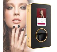 Imprimante D'Art D'Ongle De Bureau à Coque MéTallique, Machine De Peinture D'Ongles éLectrique Avec Haut-Parleurs, Machine De Technologie D'Ongles à RéSolution 2400 Dpi