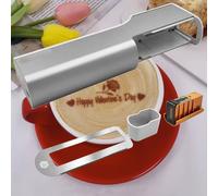 Imprimante de codes-barres couleur sans fil - Imprimante alimentaire portable pour décorations de gâteaux et latte art, technologie jet d'encre avec règle auxiliaire, idéale pour la pâtisserie et la