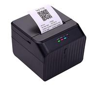 Imprimante de codes-barres thermique de bureau 58 mm avec connexion USB, 2 rouleaux de papier à l'intérieur, support ESC POS, commande compatible Windows, Android, iOS pour supermarché, magasin