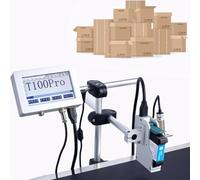 Imprimante de date d'expiration, machine de codage à jet d'encre automatique à grande vitesse pour l'efficacité de la ligne d'emballage industrielle