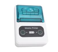 Imprimante de Reçus BT, Petite Imprimante sans Encre, Mini-Imprimante de Reçus 58 Mm, Imprimante Thermique Portable pour étiquettes Thermiques Directes, étiquettes Pliées (Vert