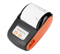 Imprimante de Reçus Portable PT-210, Imprimante Thermique Bluetooth, Imprimante Thermique USB Haute Vitesse Prenant en Charge Bluetooth 4.0, pour Android, pour iOS et pour (Orange)