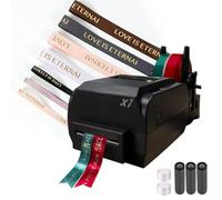 Imprimante de ruban numérique, machine d'impression de ruban de satin pour emballage, prend en charge plus de 50 langues pour les fêtes de Noël, une seule rangée