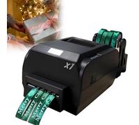Imprimante de ruban numérique pour emballage cadeau - Machine d'impression de ruban satiné avec vitesse de 150 mm/s et résolution d'impression de 200 DPI, parfaite pour les besoins d'estampage et