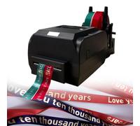 Imprimante de ruban numérique pour étiquettes de ruban satin personnalisées, prend en charge plus de 50 langues et impression haute vitesse de 150 mm/s, idéale pour les fêtes de Noël et les événements