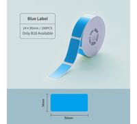 Imprimante d'étiquettes couleur NIIMBOT B18,connexion Bluetooth sans fil,Portable,édition Mobile,prise en charge de l'impression couleur Rechargeable - Type Blue 14x30mm