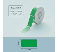 Imprimante d'étiquettes couleur NIIMBOT B18,connexion Bluetooth sans fil,Portable,édition Mobile,prise en charge de l'impression couleur Rechargeable - Type Green 14x30mm