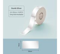 Imprimante d'étiquettes couleur NIIMBOT B18,connexion Bluetooth sans fil,Portable,édition Mobile,prise en charge de l'impression couleur Rechargeable - Type silver 14x30mm