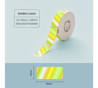 Imprimante d'étiquettes couleur NIIMBOT B18,connexion Bluetooth sans fil,Portable,édition Mobile,prise en charge de l'impression couleur Rechargeable - Type Golden laser 14x30mm