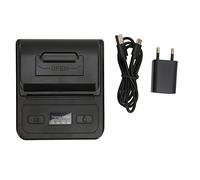 Imprimante d'étiquettes, imprimante thermique de grande capacité, connexion sans fil, interface de type C, batterie de 2000 mAh, imprimantes d'autocollants de bureau, plus de 100 (Black)