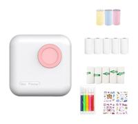 Imprimante d'étiquettes thermique 1200 mAh compatible Bluetooth Imprimante d'expédition pour notes de bureau, mémo, portable, thermique, pour photos, reçus, étiquettes