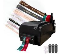 Imprimante d'étiquettes Thermique numérique 200 DPI, Machine d'impression de Ruban de Satin avec Support, imprimante d'estampage de Feuille, FourRow
